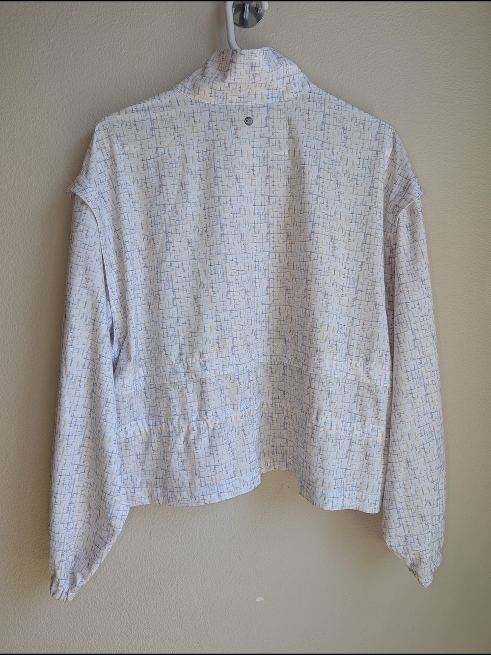 CALIA by Carrie Underwood White Multicolor Linear-Print Jacket Size L - Picture 7 of 10